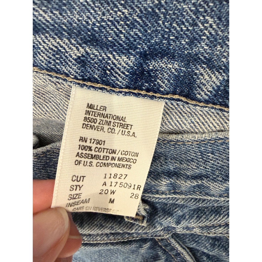 Vtg Rockies Rocky Mountain Jeans Womens 20W Medium Wash Denim Straight Leg Pants - Picture 4 of 6
